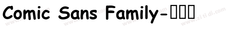 Comic Sans Family字体转换